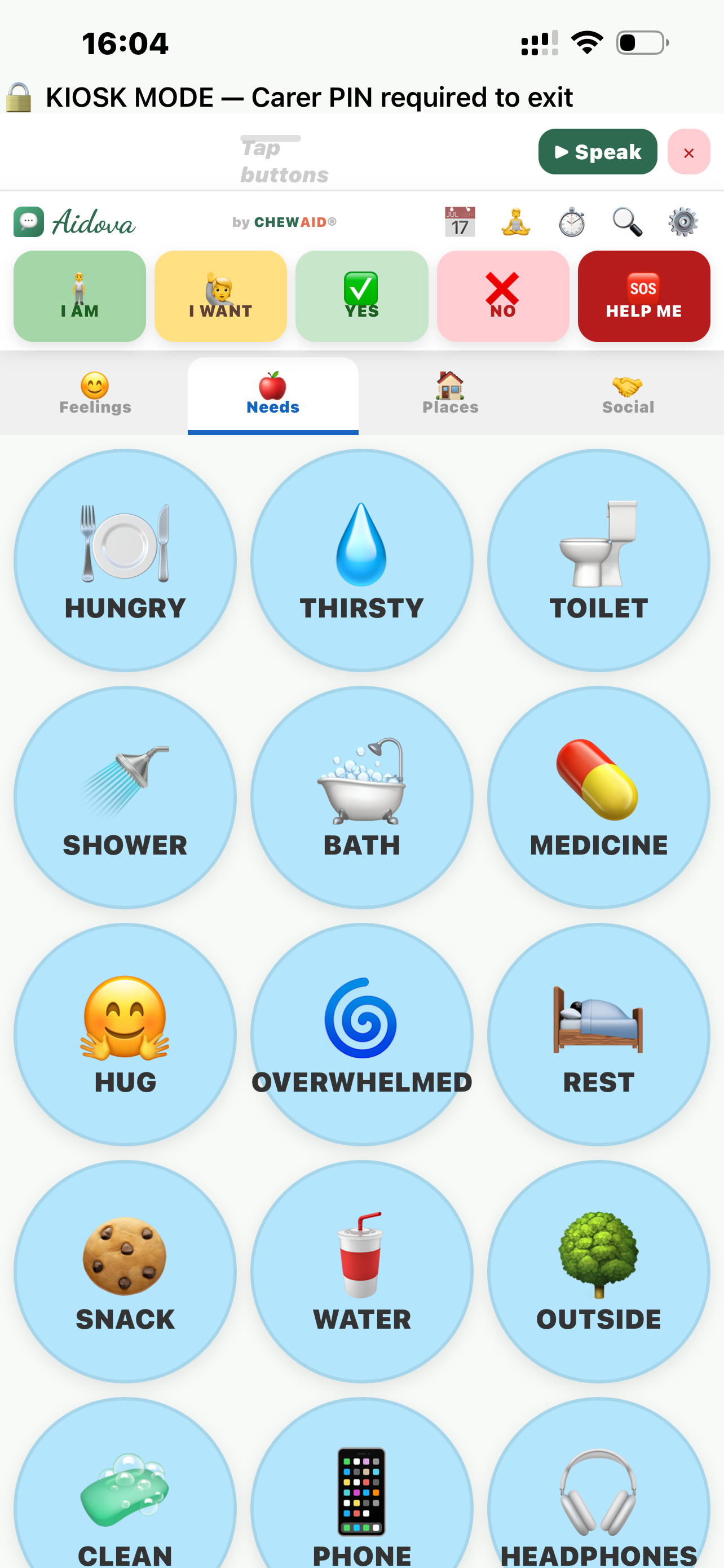 Needs buttons